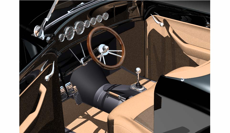 3D Roadster Interior Detail